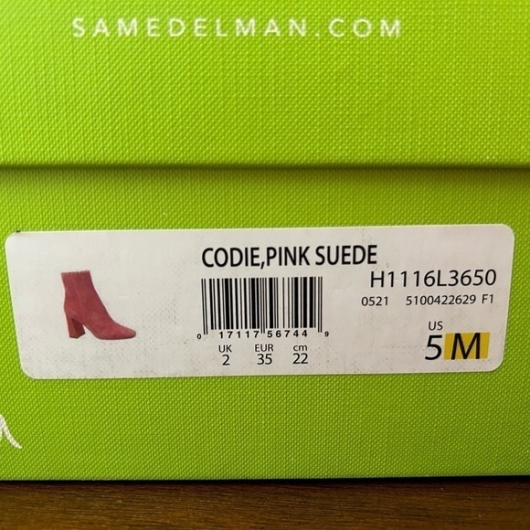 Sam Edelman Codie Booties pink suede - Picture 14 of 15